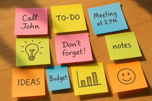 1 Colorful Sticky Notes Set 10 Pads