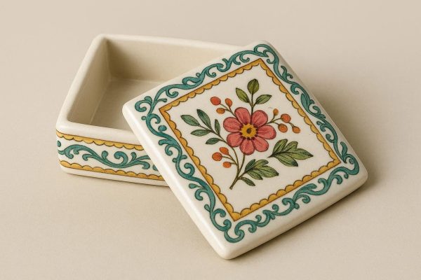 21 Ceramic Decorative Trinket Tray Box