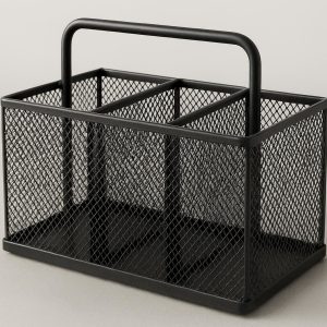 22 Metal Mesh Desk Organizer with Handle