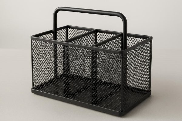 22 Metal Mesh Desk Organizer with Handle