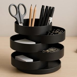 24 Rotating Multi Tier Desktop Organizer