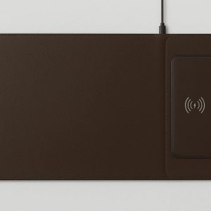 28 PU Leather Desk Pad with Wireless Charger