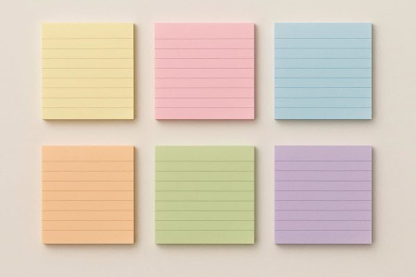 4 Lined Sticky Notes for Lists 6 Pads
