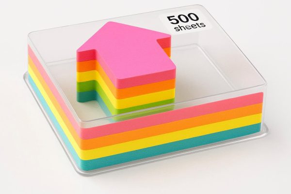 5 Arrow Shaped Sticky Notes Page Markers 500 Pieces