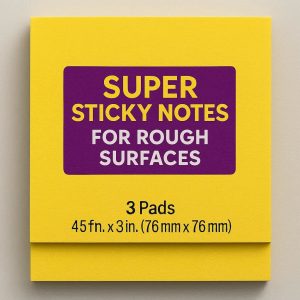 Super Sticky Notes for Rough Surfaces 3 Pads