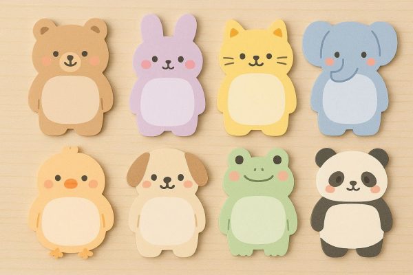 8 Cute Animal Shape Sticky Notes for Kids 8 Pads